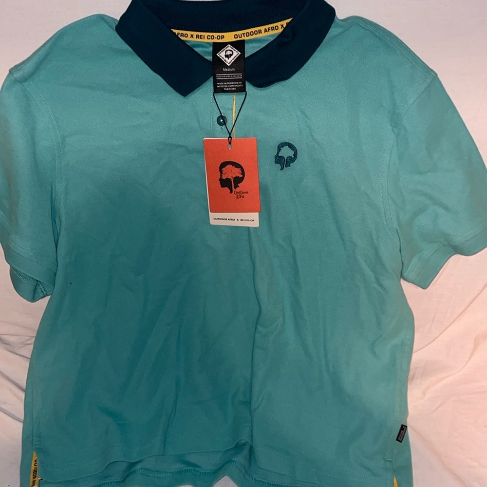 REI co-op polo teal